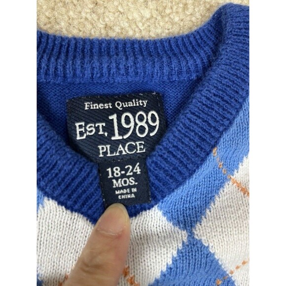 6 Boys Toddlers 18-24m,2t Sweater Vest Hat Baby Gap Children Place Winter Fall - Picture 13 of 15